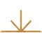 Ekena Millwork Saratoga Rough Sawn Timber Gable Bracket, Western Red Cedar, 96"W x 52"H x 2"D x 4"F, 13/12 Pitch GBW096X52X0204SAR00RWR - alternate 1